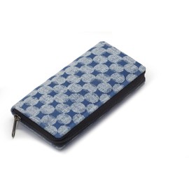 By Bers Leon Women's Wallet Long Purse in Landscape Format, Btblaukreise, Shoulder bag belt bag