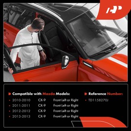 A-Premium Front Left or Right Door Check Strap Compatible with Mazda Vehicles - CX-9 CX9 2010 2011 2012 2013, Replace# TD1158270J
