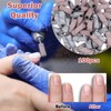 100PCS Small Sanding Bands for Nail Drill(White & Pink) -