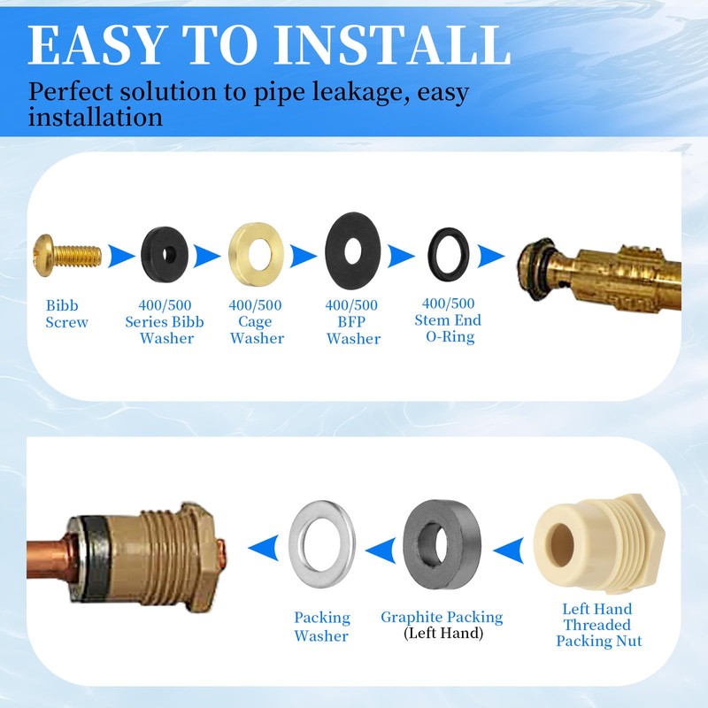 630-7755 Wall Hydrant Repair Kit Compatible with Prier Faucet Repair