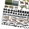 Military Weapons Pack, WW2 Army Gear Kit Bricks Accessories Set,