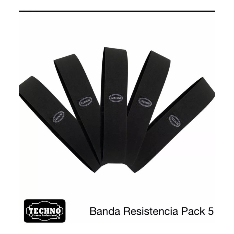 Techno Ligas De Resistencia Pack De 5 Diferentes Resistencias