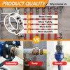 135 PCS PEX Crimp Rings Assortment,304 Stainless Steel 3/8",1/2",3/4",5/8",1" Single
