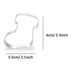 ZDYWY Sock Stocking Boot Shaped Cookie Cutters for Christmas