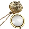 Andux Zone FDJXL-01 Women's Magnifying Glass Necklace 5X Magnifying Glass