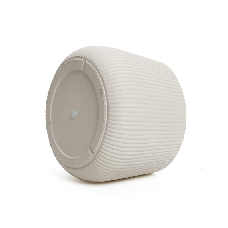 LuxenHome 15.5" Dia Round Planter, Large Indoor Outdoor Plant Pot