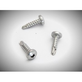 Drilling Screws 3.9 x 16 mm Stainless Steel A2 with Pan Head Self-Tapping DIN 7504 M TX 15 Pack of 100