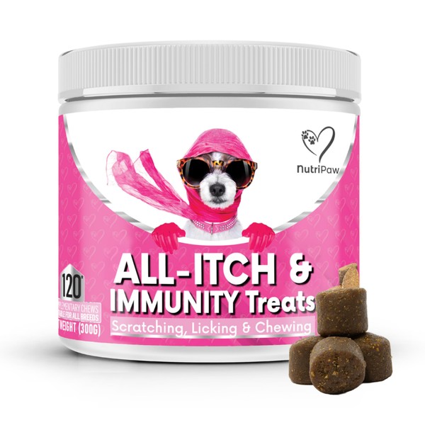 NutriPaw NutriPaw All-Itch Immunity Treats For Dogs - Soothe Itchy