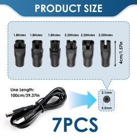 7 Stück 5V Rasierer Ladekabel USB Adapter Set für Alle Arten Von Rasierern, Netzkabel Kabel Ladegerät Ersatz Netzteil Ldekabel für Elektrische Haarschneidern Bartschneider Schönheitsinstrumente