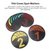Flat Cones Spot Markers Numbered Floor Spot Markers Set Soccer