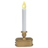 Tru Guard 9" Gold Battery Operated LED Flickering Flame Candle