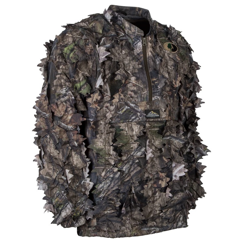 MOSSY OAK Mens Camouflage Hunting Half Zip Jacket Without Hood