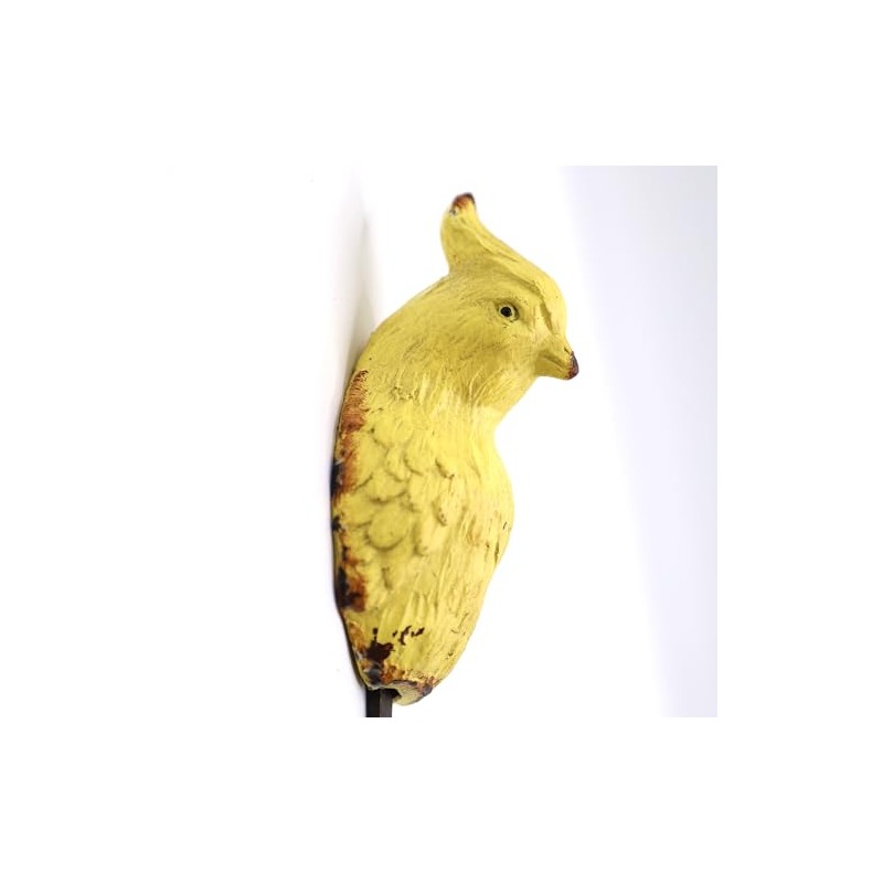 Fyne-Finds Yellow Parrot Bird Shaped Vintage Shabby Chic Rustic Coat