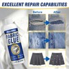 Fabric Glue Permanent Clear Washable - Instant Bond Leather Glue