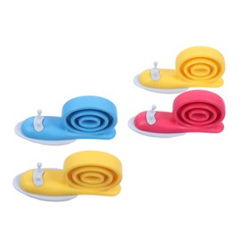 Tofficu 4pcs Snail Style Door Stopper Safe Door Stopper for Home Random Colors Non- Flexible Design for Safety