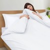 Imperial Rooms Single Duvet Cover Set Brushed Microfiber Plain White