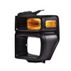 G-PLUS Headlight Trim Bezel with Parking Turn Signal Light, Compatible