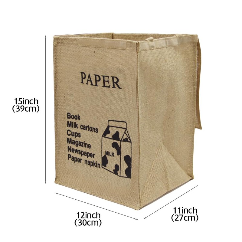 Muellery Recycle Bag Sturdy and Light Waste Basket for Plastic