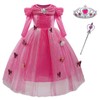 SANNYHHOOT - Disfraz de Princesa para niñas, 1red with Accessories,