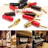 MZOYOURO Banana Plug Pin Screw 12pcs 2mm Gold Plated Audio