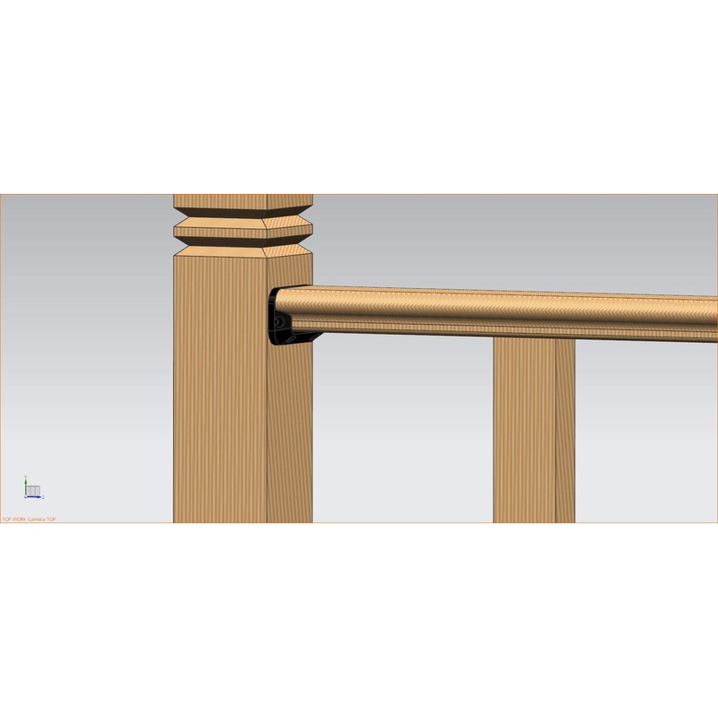 Myard PNP7785 Deck Horizontal Railing Connectors Brackets with Screws for