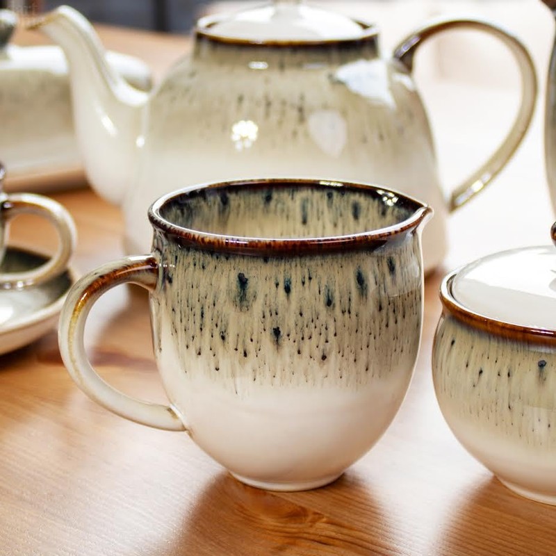Milk & Sugar Set Gothic Reactive Glaze Ceramic Creamer Kitchen