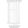 unipaws 56" Extra Tall Pet Gate, Clear Transparent Tall Cat