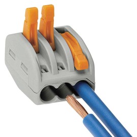 WAGO 222-413 3 Ladder Terminal Block with Lever, 4 mm Maximum