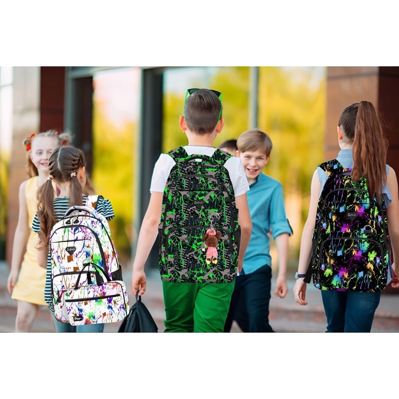 SUTMDO Casual Lightweight Backpacks for Boys & Girls, School Bookbags,