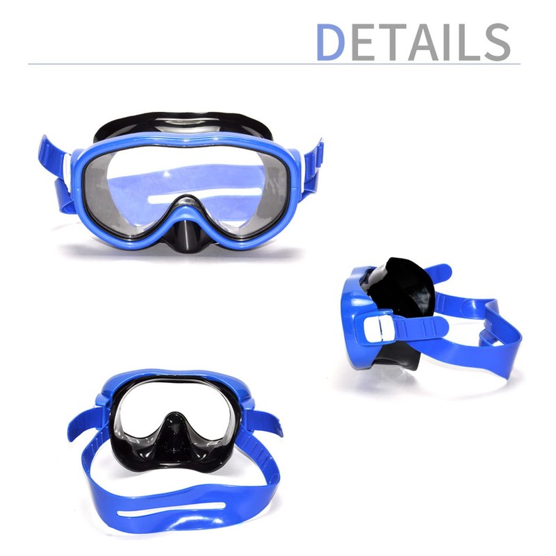 Grandios GD-KIDSSNKR-YE Snorkel Set for Kids Mask Goggles Snorkeling Sea