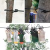 Portable Clothesline with 12 Clothespins, Windproof Travel Clothesline Stretchy Retractable