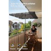 4smile Balcony Parasol 200 x 125 cm Set - UV50+