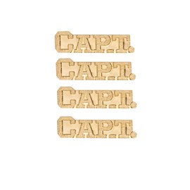 Captain Pin 25 Inch High by 1.5 inches long Captain Chenille Pin. Package of 4.