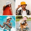 Durio SmileyWorld® Women's Cotton Bucket Hat Men's Reversible Sun Hat