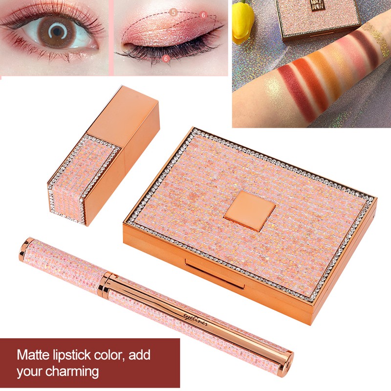 MACKANDY Eye Shadow Lipstick Eyeliner Long Lasting Beauty Makeup Cosmetics