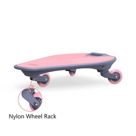 3-in-1 Scooter Board for Kids 4+ | ASTM Safety Certified with Anti-Roll Wheels & Adjustable Seat | Indoor/Outdoor Balance Trainer | Developmental Toys Birthday Gifts (Pink/Yellow) - Color: Pink