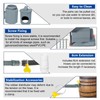 Rain Barrel Diverter Kit, Rainwater Collection System with Adjustable Valve