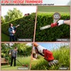 4-in-1 Electric Pole Hedge Trimmer, Cordless Bush Trimmer & Grass