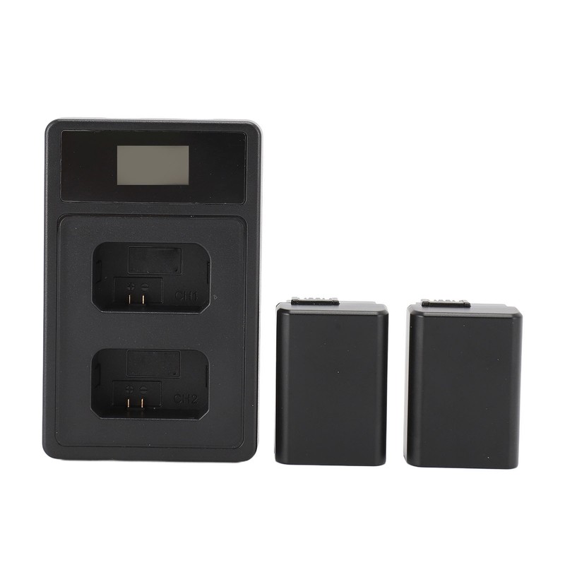 NP FW50 Camera Battery 7.2V 1850mAh with Dual USB LED