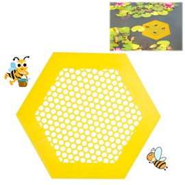 NQEUEPN Floating Bee Island, Bee Cup Honey Drinker Outdoor Stable Bee Insects Waterer Butterfly Drinking Feeder Station for Garden Yard Decoration