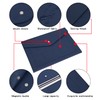 Wason Expanding A4 Document File PU Leather Envelope Case Holder-Large