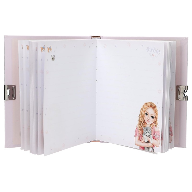 Depesche TOPModel Kitty and Doggy 13569 Diary with Heart Lock