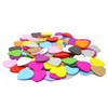 Multi Coloured 18mm Love Hearts Wooden Shabby Chic Craft Scrapbook