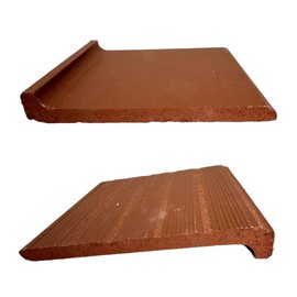 Alfagres 6x6 Colonial Red Quarry Cove Base Tile – Durable Matte Non-Slip Ceramic for Wall & Floor, Indoor & Outdoor Use – Heavy-Duty Pack of 18 Tiles