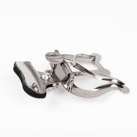 Trombone Marching ClampOn Holder Silver Plating Music Clip Lyre 115x85x43mm Replacement Parts