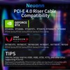 Neuonn PCI-E 4.0 Riser Cable, PCIe 4.0 X16 High Speed