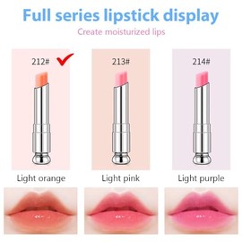 Bálsamo labial que cambia de color, Lápices Labiales mágico que cambia de color, Brillos Labiales teñido, labial hidratante impermeable de larga durac