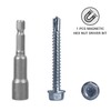 (Pack of 100) DIN 7504K Galvanised Steel 5.5 x 45mm