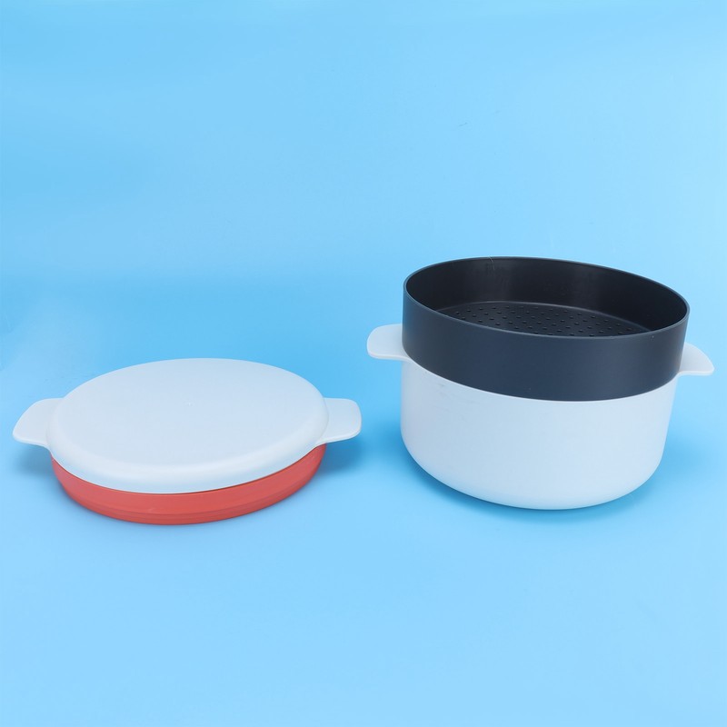 Multifunctional Round Rice Steaming Box Microwave Oven Special Lunch Box