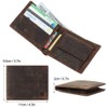 FOMAX Men's Suede Wallet with RFID Protection, Genuine Leather Wallet